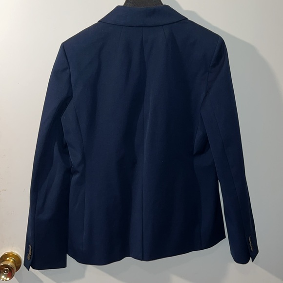 J. Crew Devon blazer in bi-stretch cotton blend Navy 10 - Picture 3 of 7